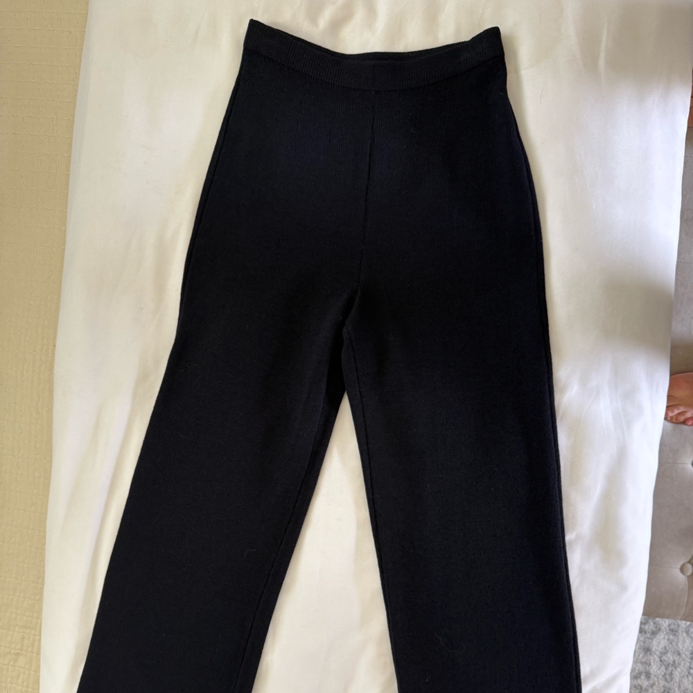 St. John Basics Black Knit Pants